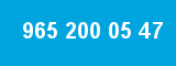 965 200 05 47 965 200 05 47